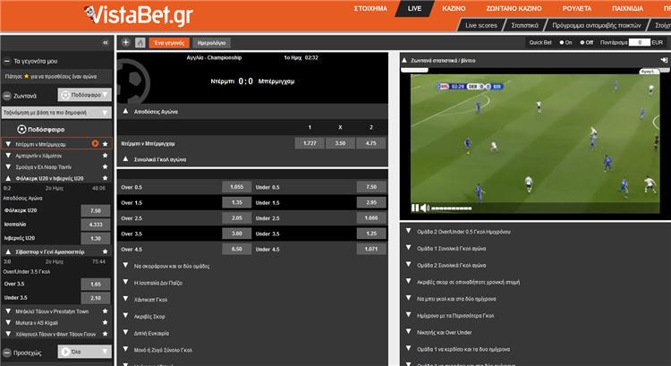 Vistabet Live Streaming