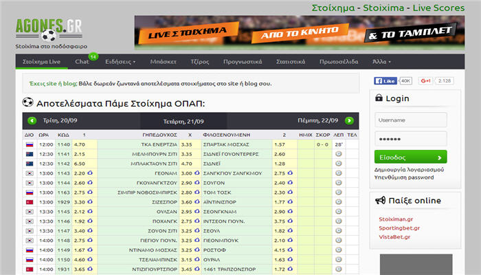 Agones.gr Prognostika Stoiximatos