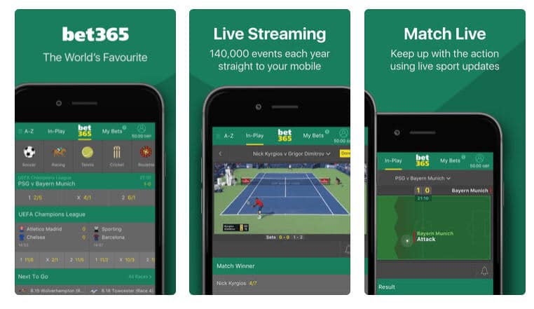 Bet365 mobile app Android iOS download κινητό εφαρμογή