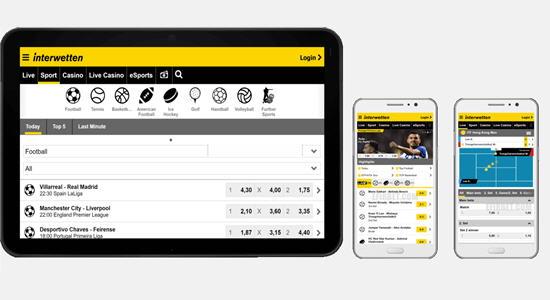 Interwetten app mobile