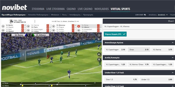 novibet virtual sports stoixima