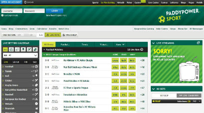 PaddyPower Live Betting